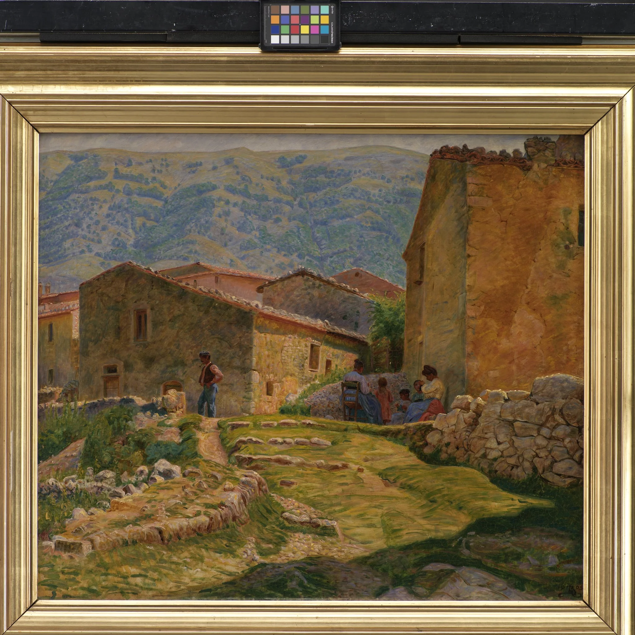 Solskinsformiddag i Civita d'Antino, detail