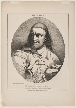 Shylock, by John Hamilton Mortimer, ink, 1776