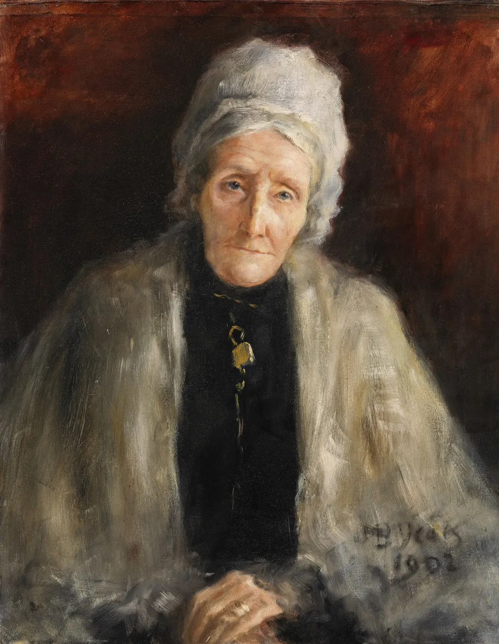 Portrait of Miss K. Leney, by John Butler Yeats, oil, 1902