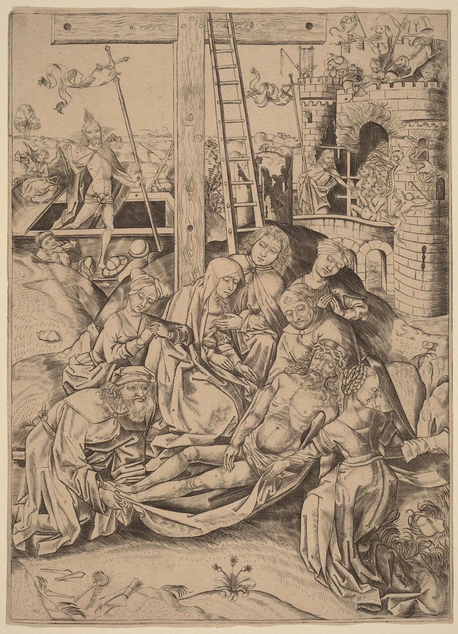 The Lamentation, detail