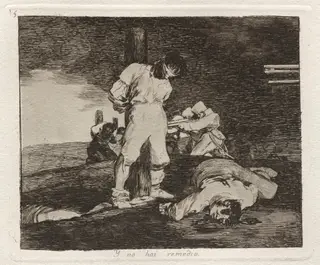 Y no hai remedio (And There's No Help for It), by Francisco de Goya, ink