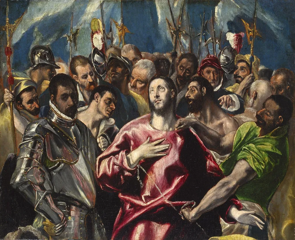 The Disrobing of Christ. Lyon   half painting version, by El Greco, oil, 1592