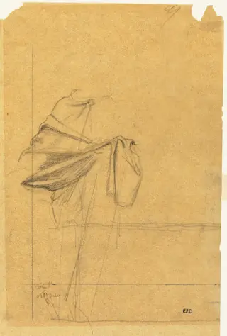 Drapery Study, by Pierre Puvis de Chavannes, 1804