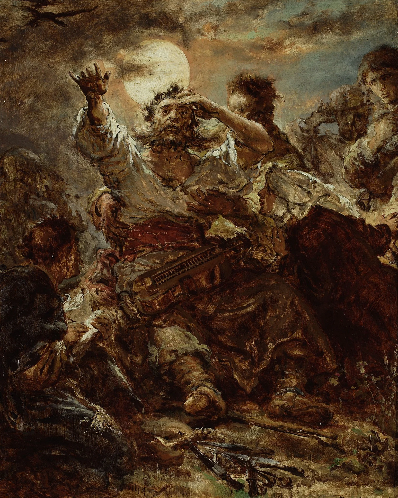 Sketch for the painting “Wernyhora”, detail