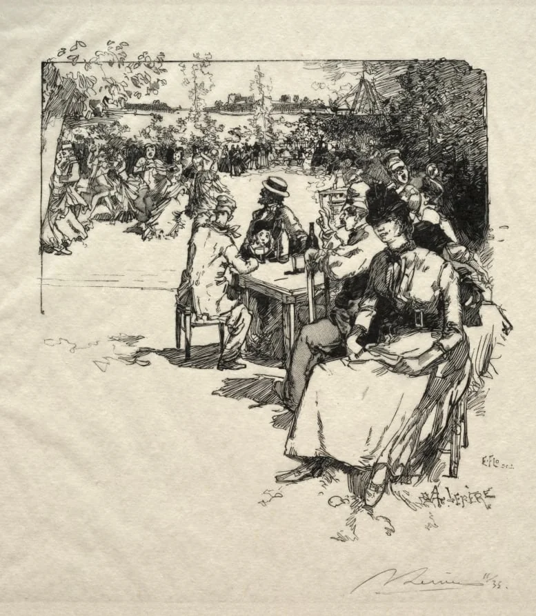 Bal au Point-du-Jour, detail