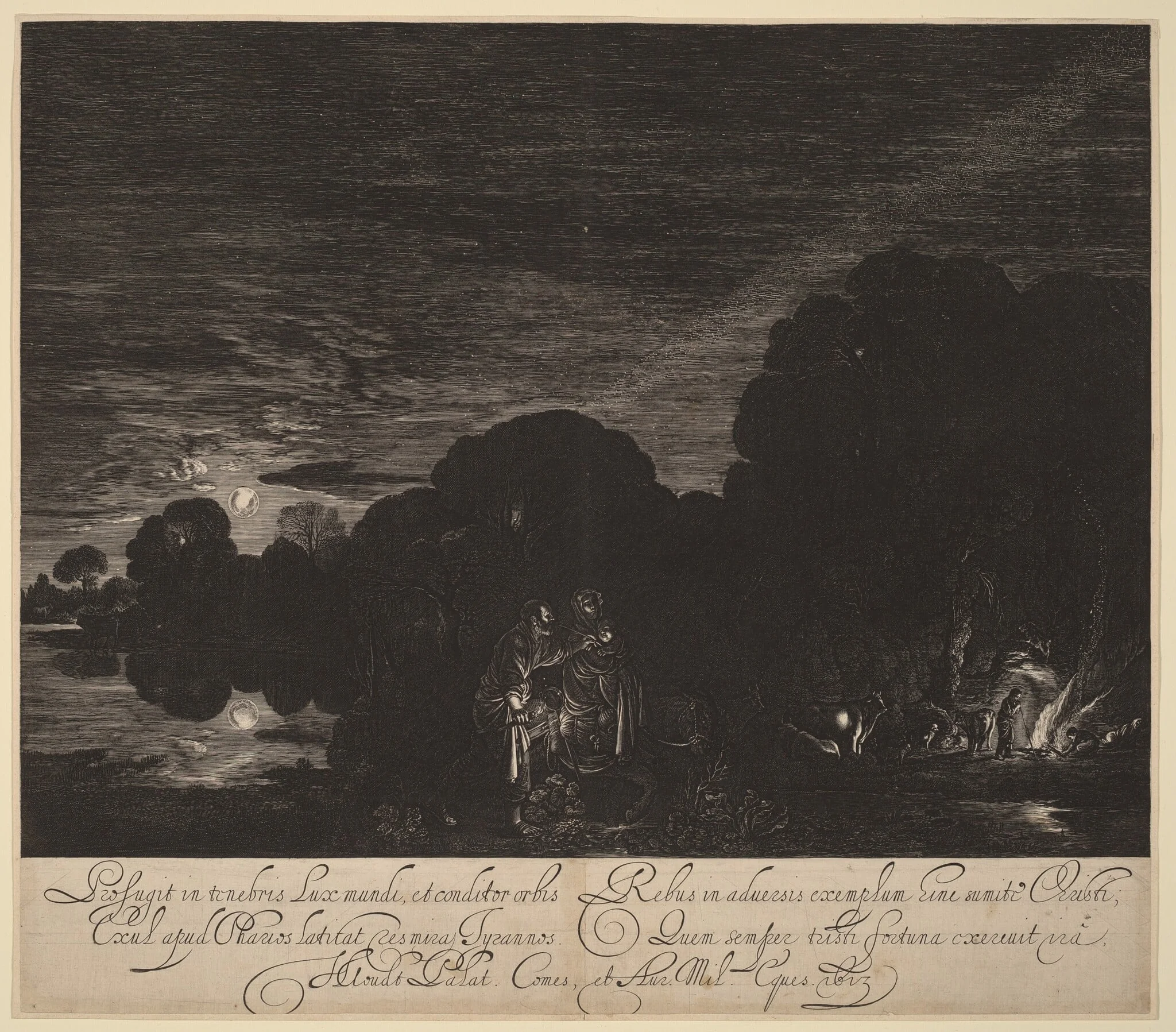 The Flight into Egypt, detail