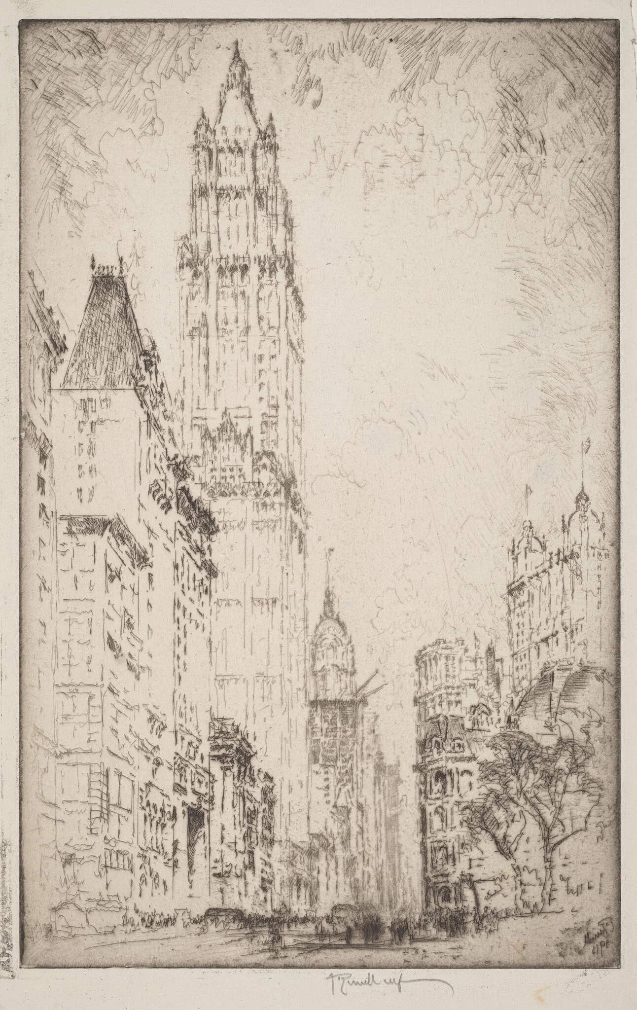 The Woolworth Building, detail
