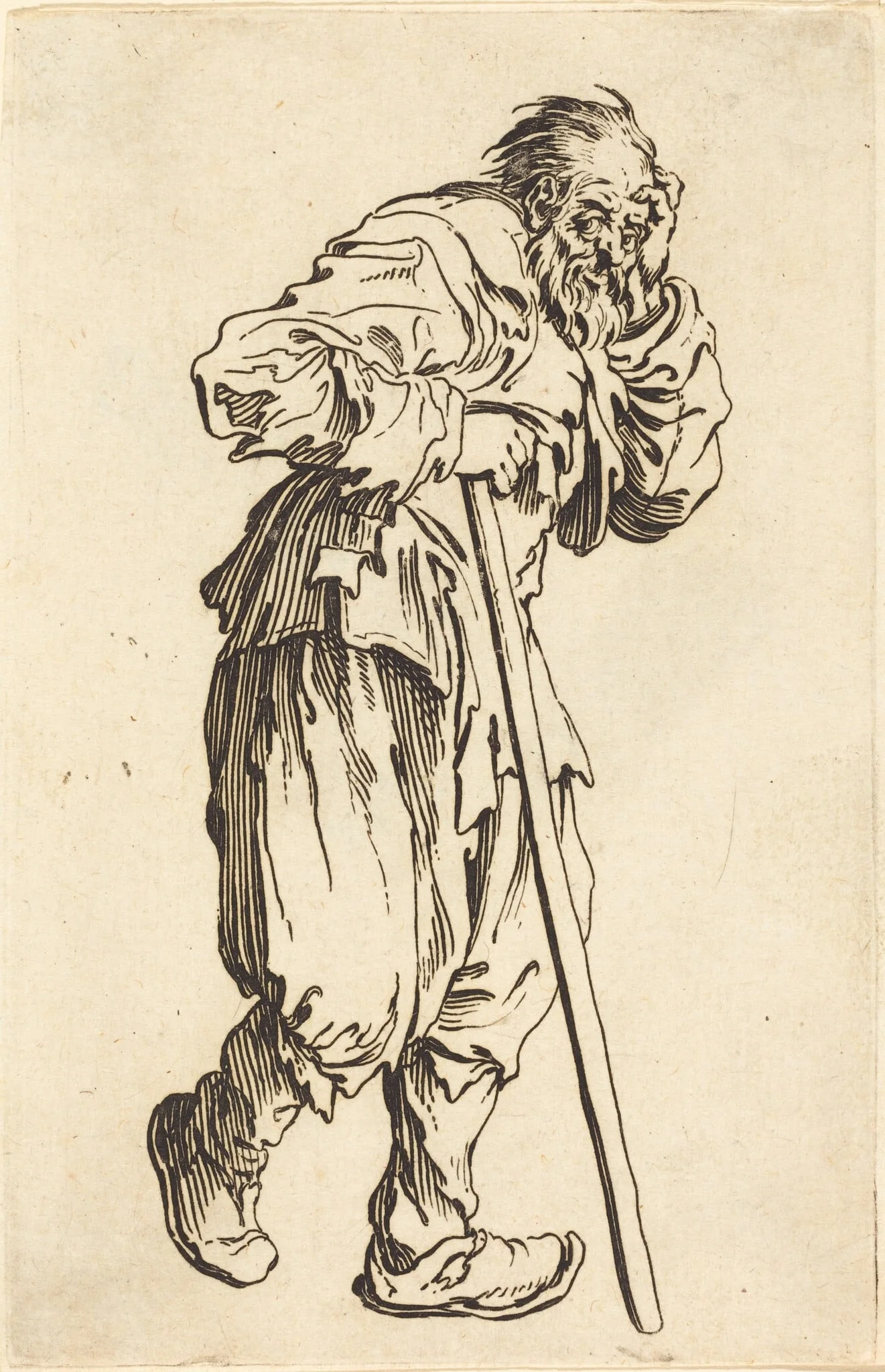 Beggar with a Stick, detail