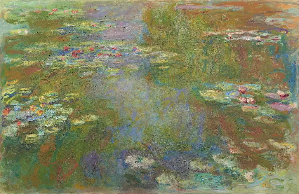 Water Lily Pond, by Claude Monet, oil, 1921