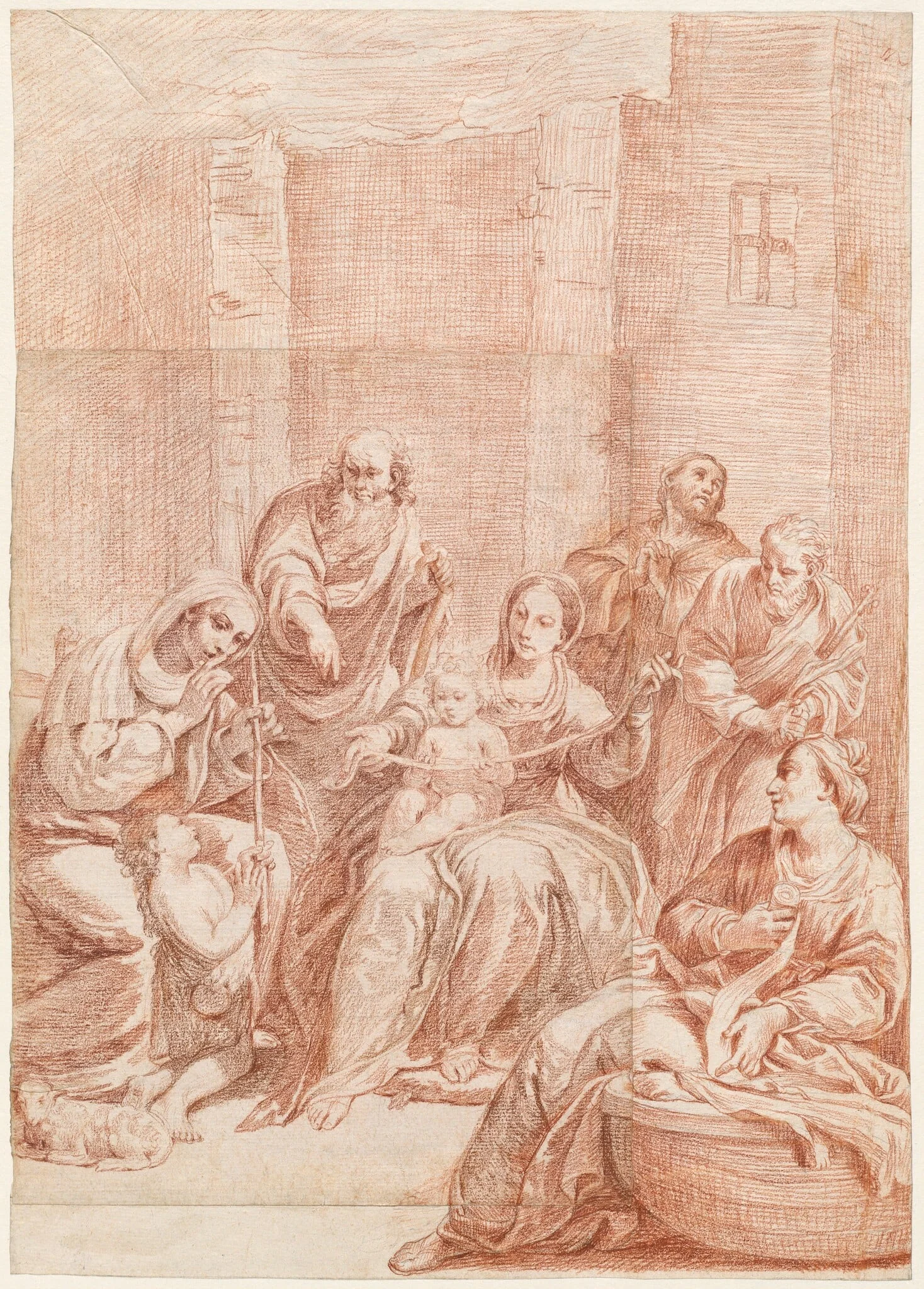 The Holy Family, detail