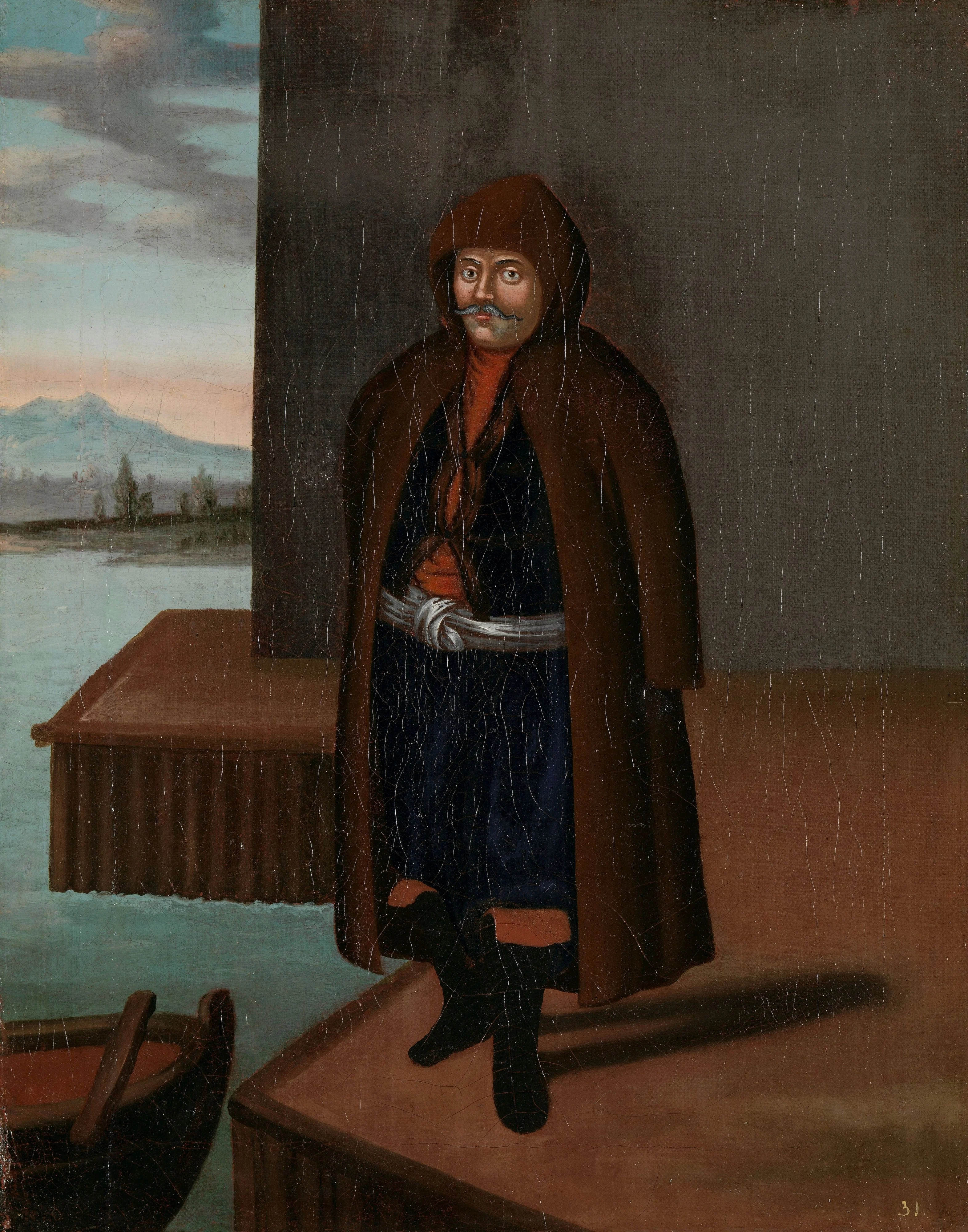 Man from the Island of Patmos, detail