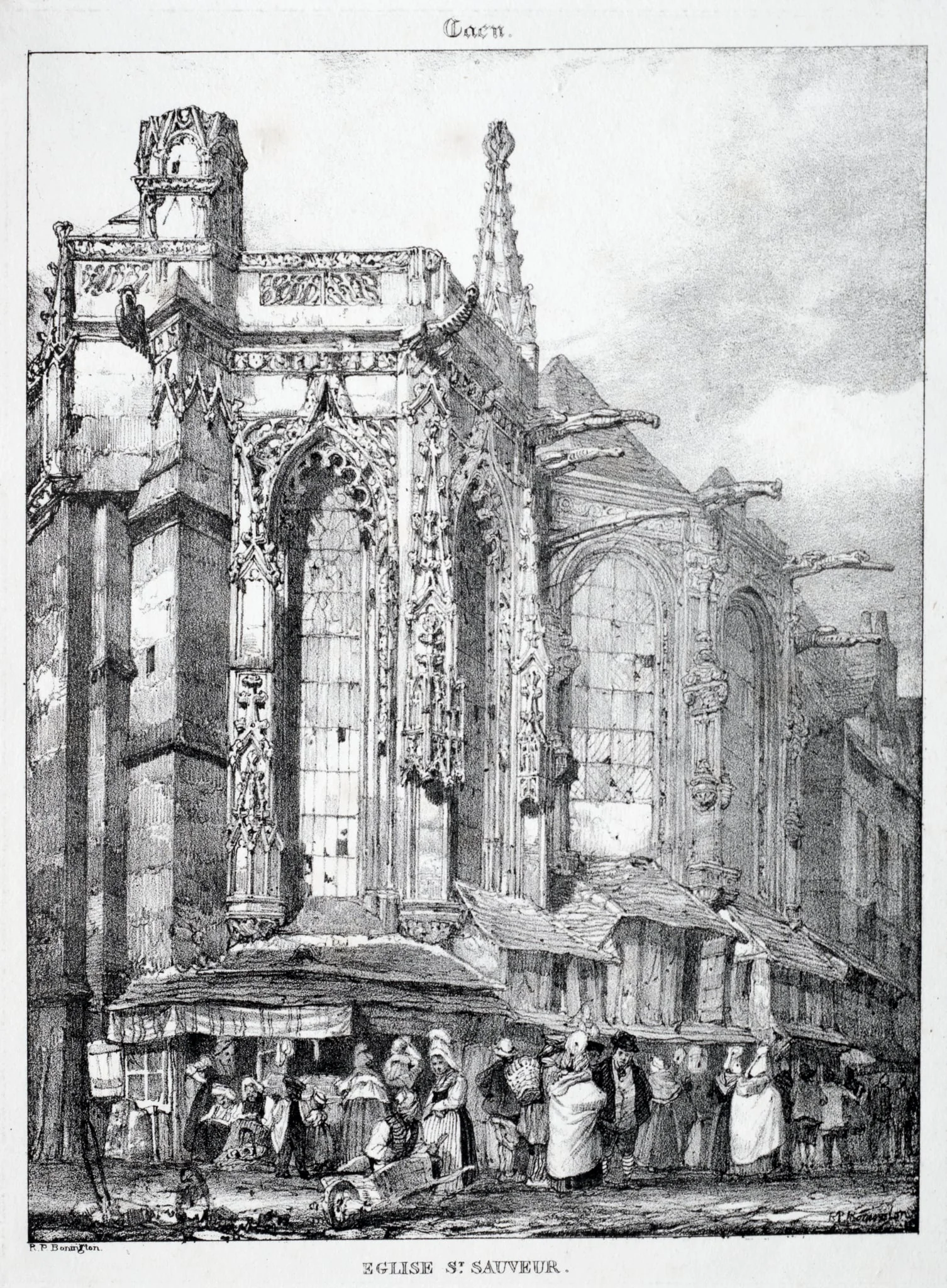 Restes et Fragmens d'Architecture du Moyen Age: Église St. Sauveur, Caën, detail