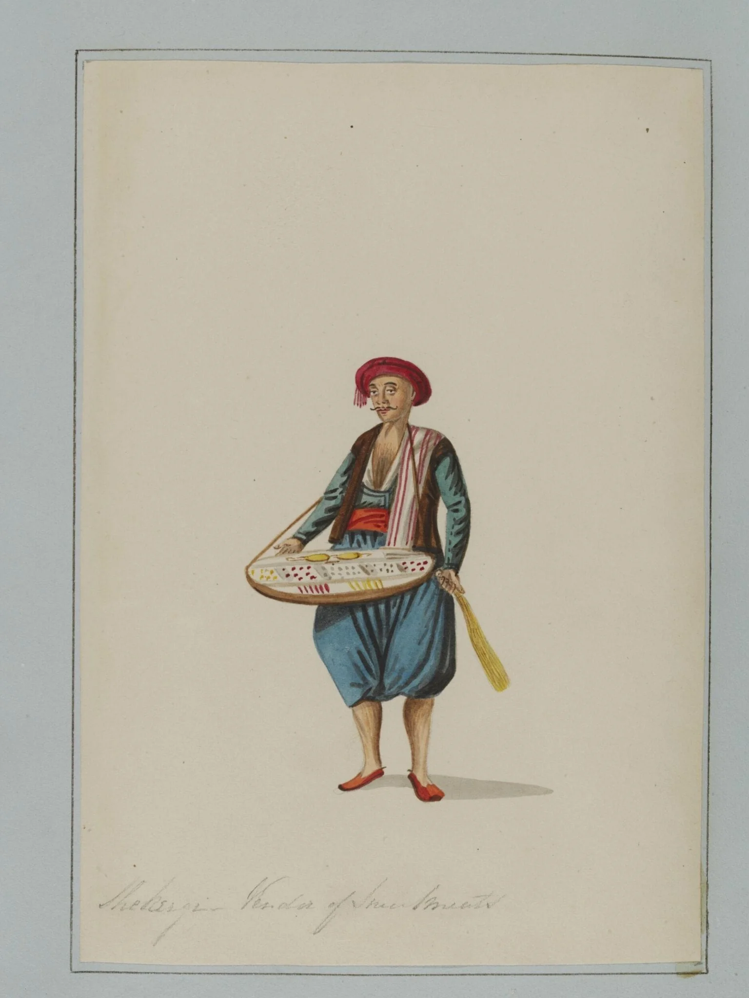Servant bearing a present of Sweetmeats on Festival occasions -, detail
