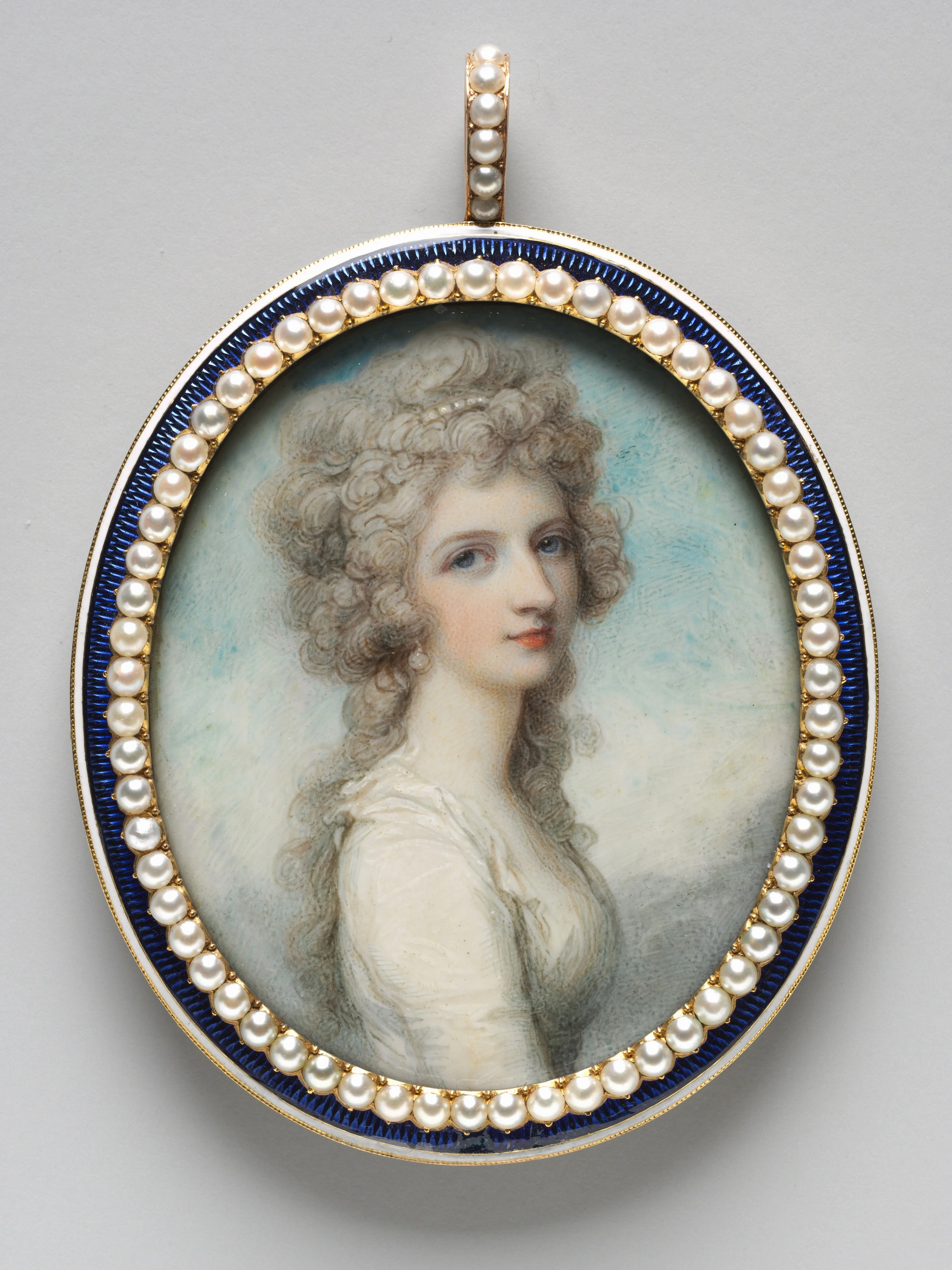 Portrait of Mary Frances (Fanny) Swinburne, detail