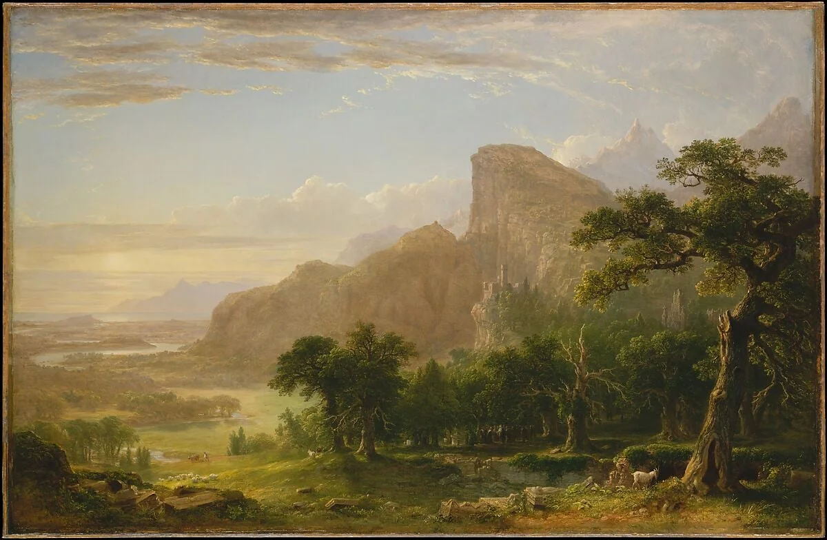 Landscape—Scene from "Thanatopsis", detail