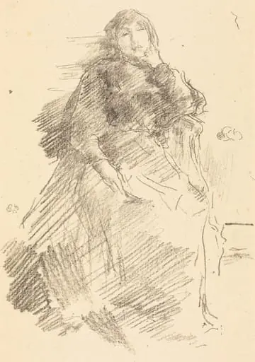 La Belle Dame Paresseuse, by James McNeill Whistler, ink, 1894