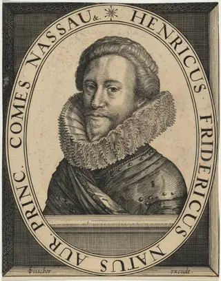 Frederick Henry of Nassau, by Claes Jansz Visscher, ink, 1619