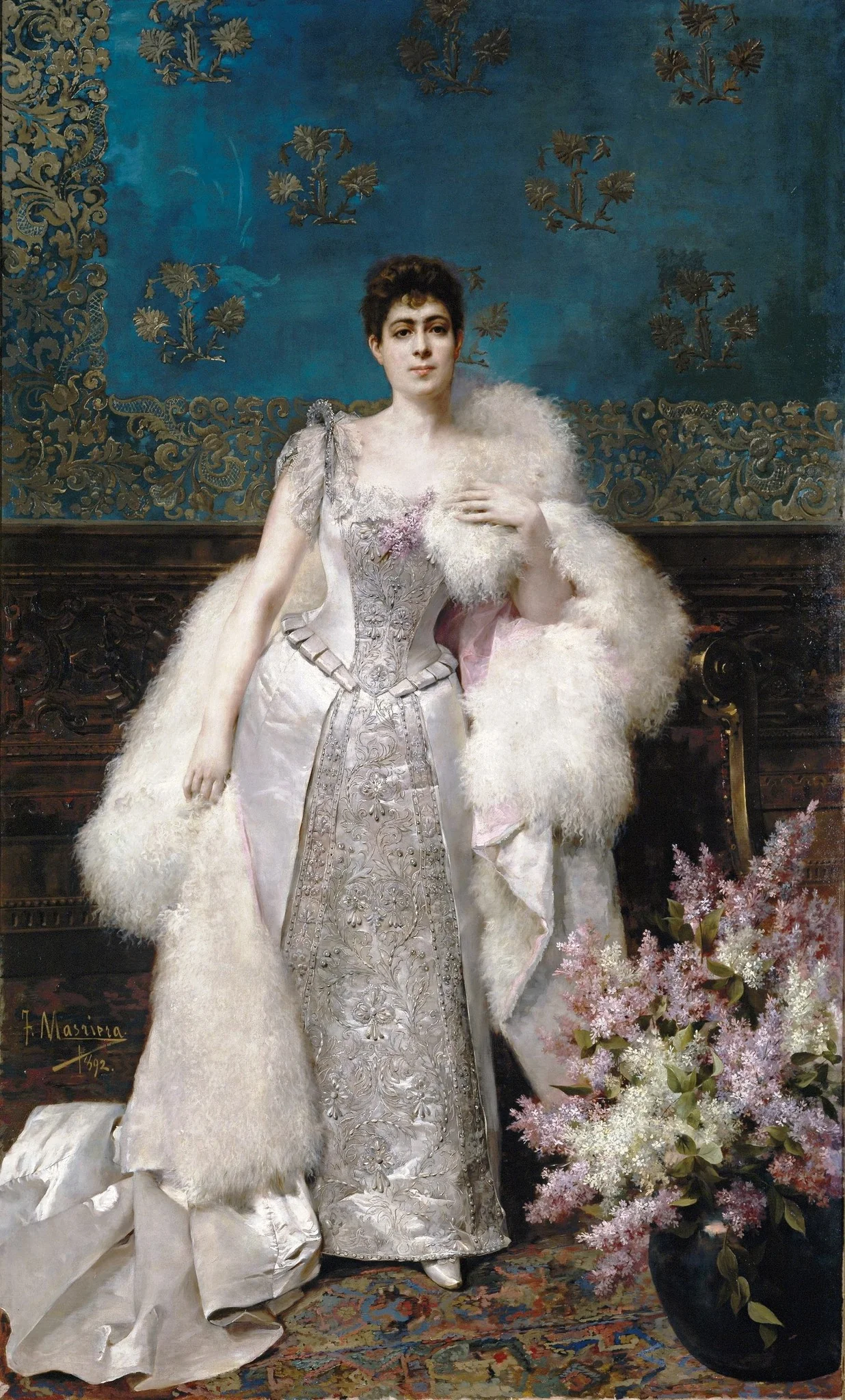 Francisca Aparicio y Mérida marquesa de Vistabella, detail