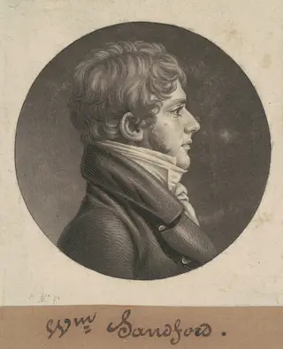 William Sanford, by Charles B. J. Févret de Saint-Mémin, ink, 1805