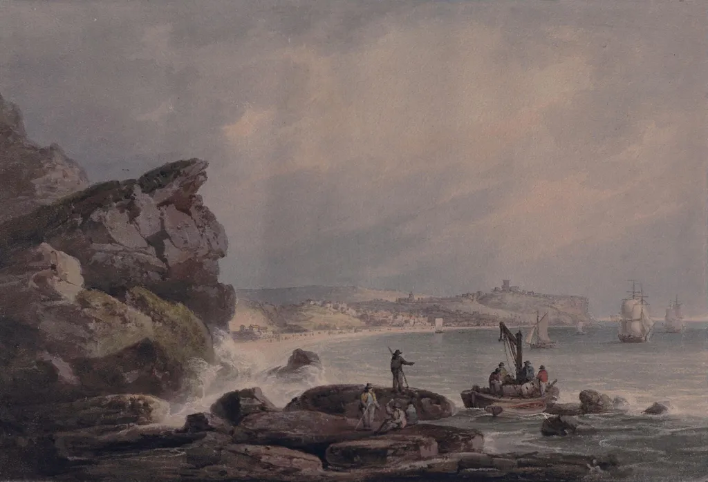 Scarborough, by Francis Nicholson, watercolor, 1750