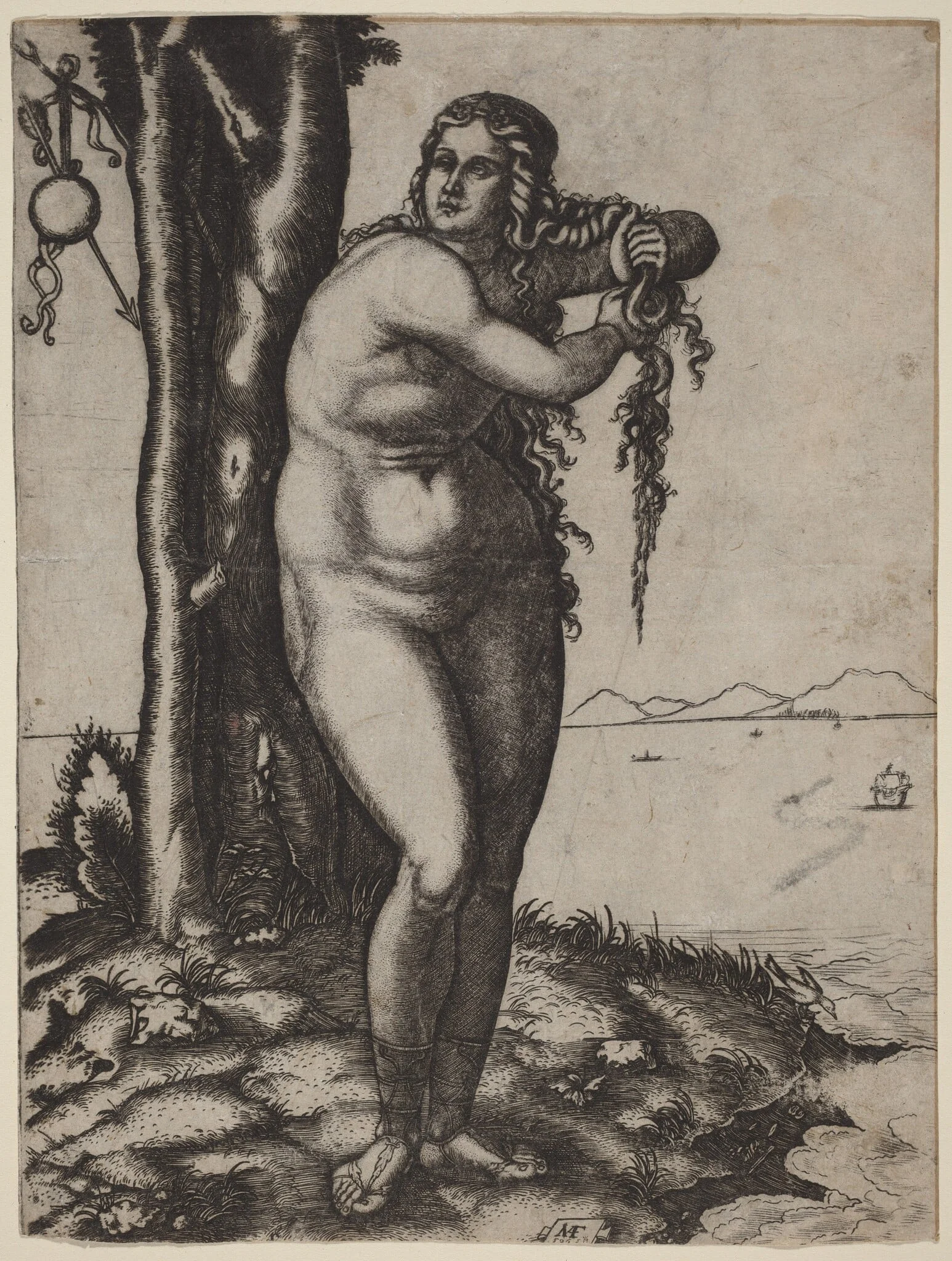 The Birth of Venus, detail