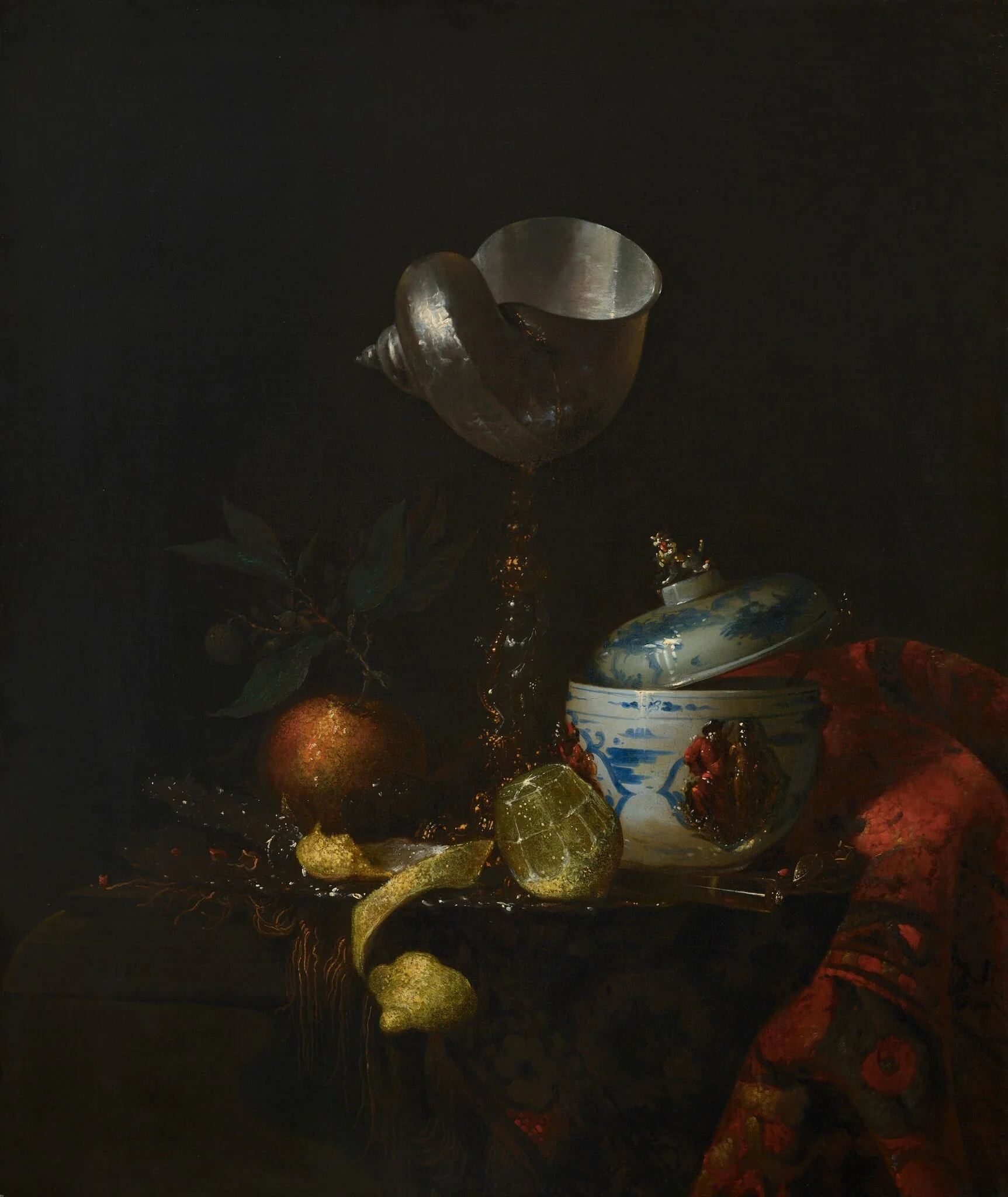 Still Life with Nautilus Cup, detail