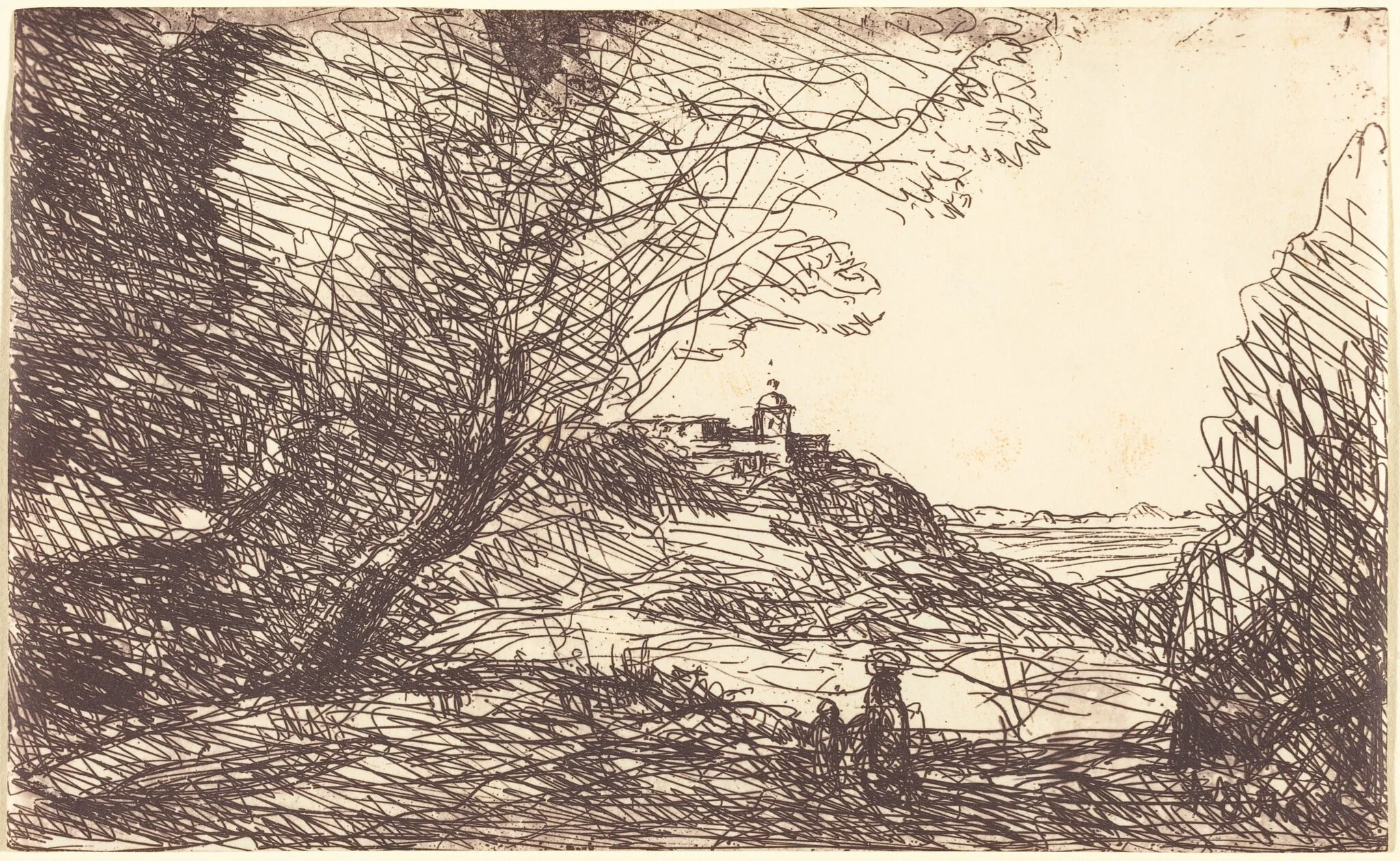Souvenir of the Environs of Monaco (Souvenir des environs de Monaco), detail