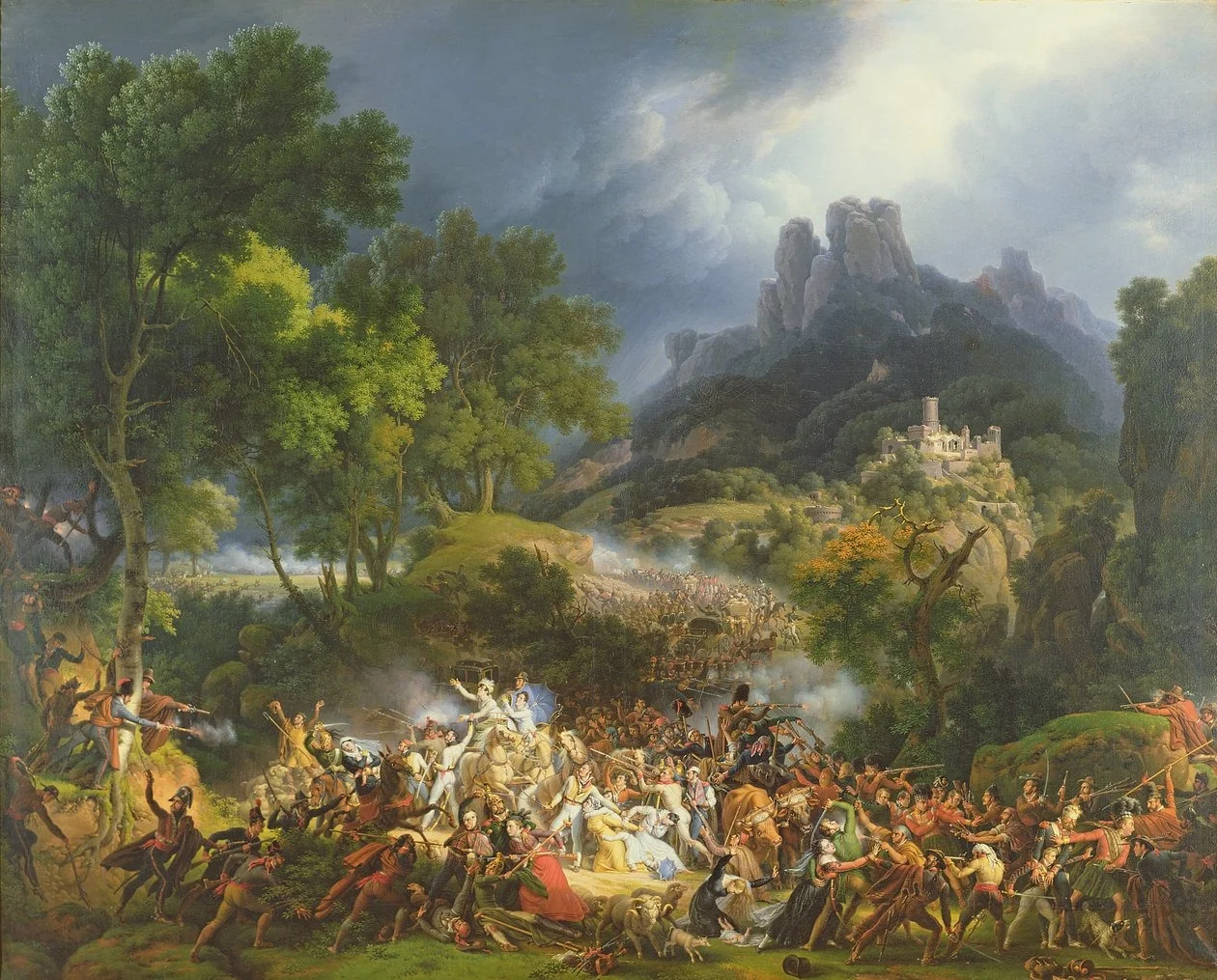 Attack on a Large Convoy at Salinas, detail