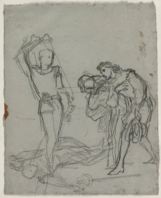 Duel after the Masked Ball (recto), by Thomas Couture, 1857