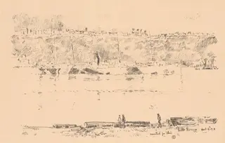Camouflage, by Childe Hassam, ink, 1918