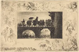 Le soir même... (The same evening...), by Félix-Hilaire Buhot, ink, 1878