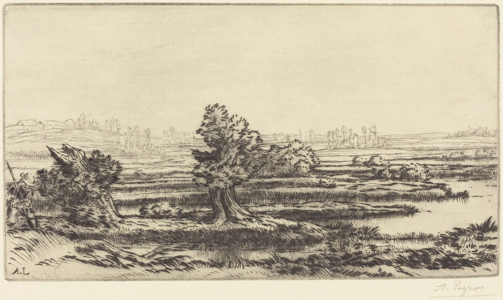 Peat-bogs (Les Tourbieres), detail