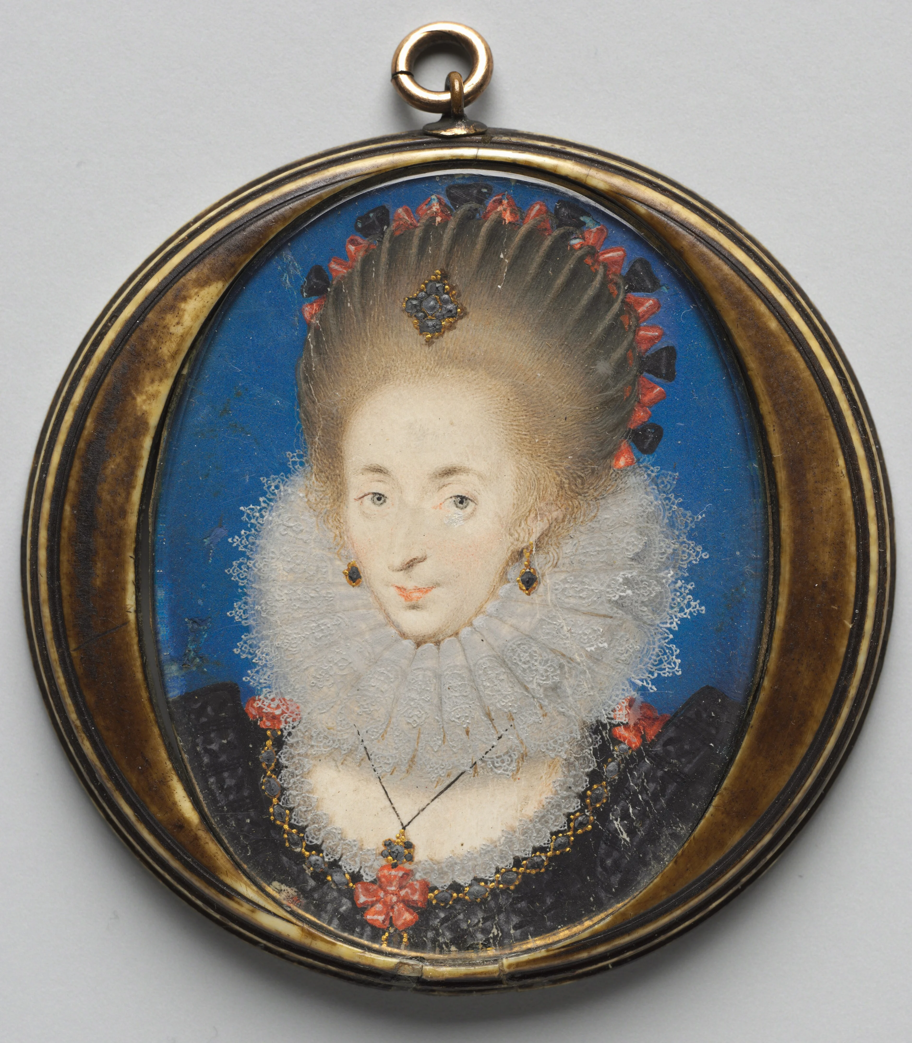 Portrait of Lucy Russell, Countess of Bedford, née Harrington, detail