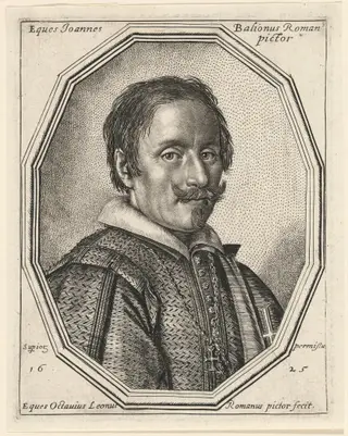 Giovanni Baglione, by Ottavio Leoni, ink, 1625