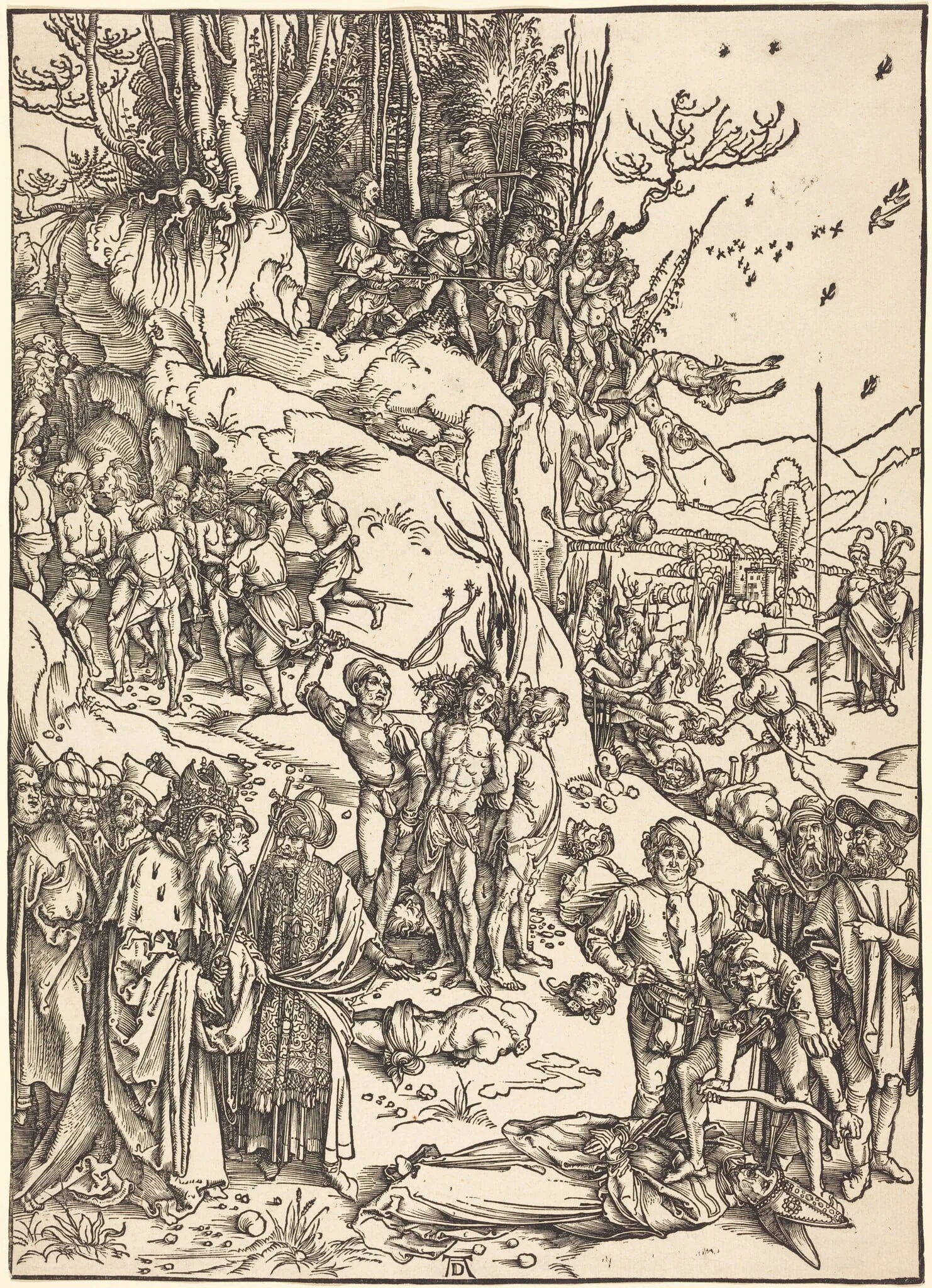 The Martyrdom of the Ten Thousand, detail