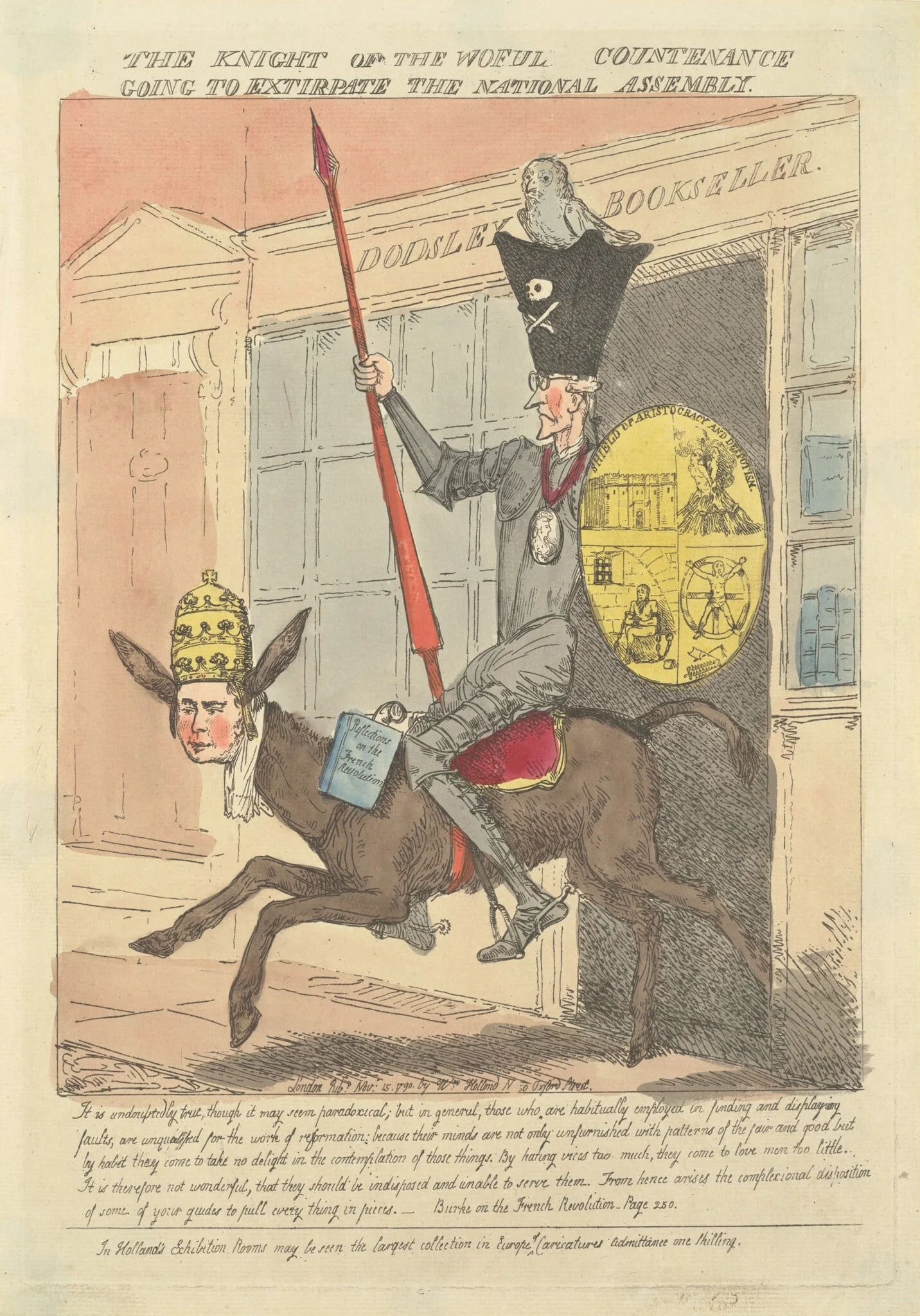 The Knight of the Woeful Countenance Going to Extirpate the National Assembly, detail
