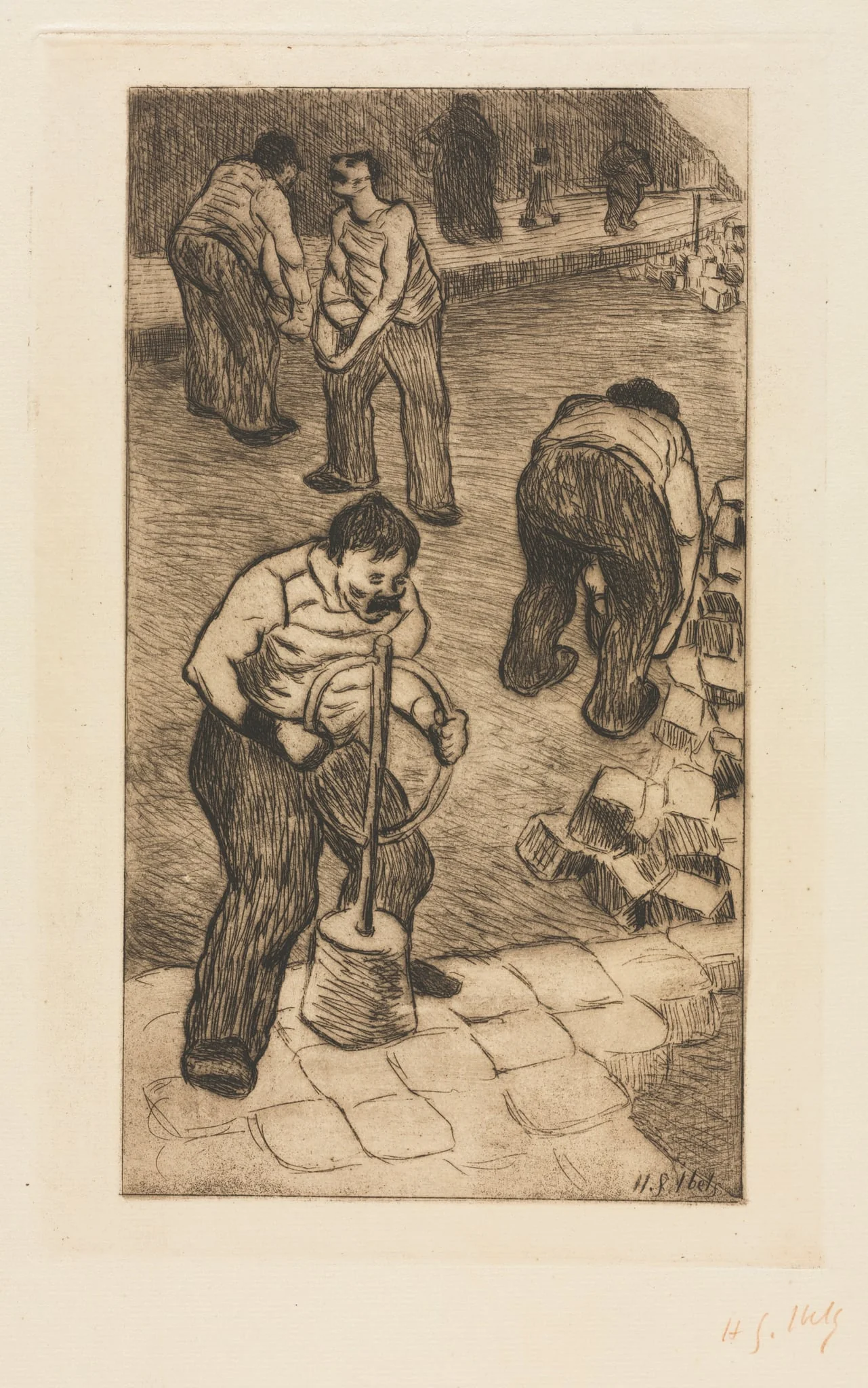 The Street Pavers, detail