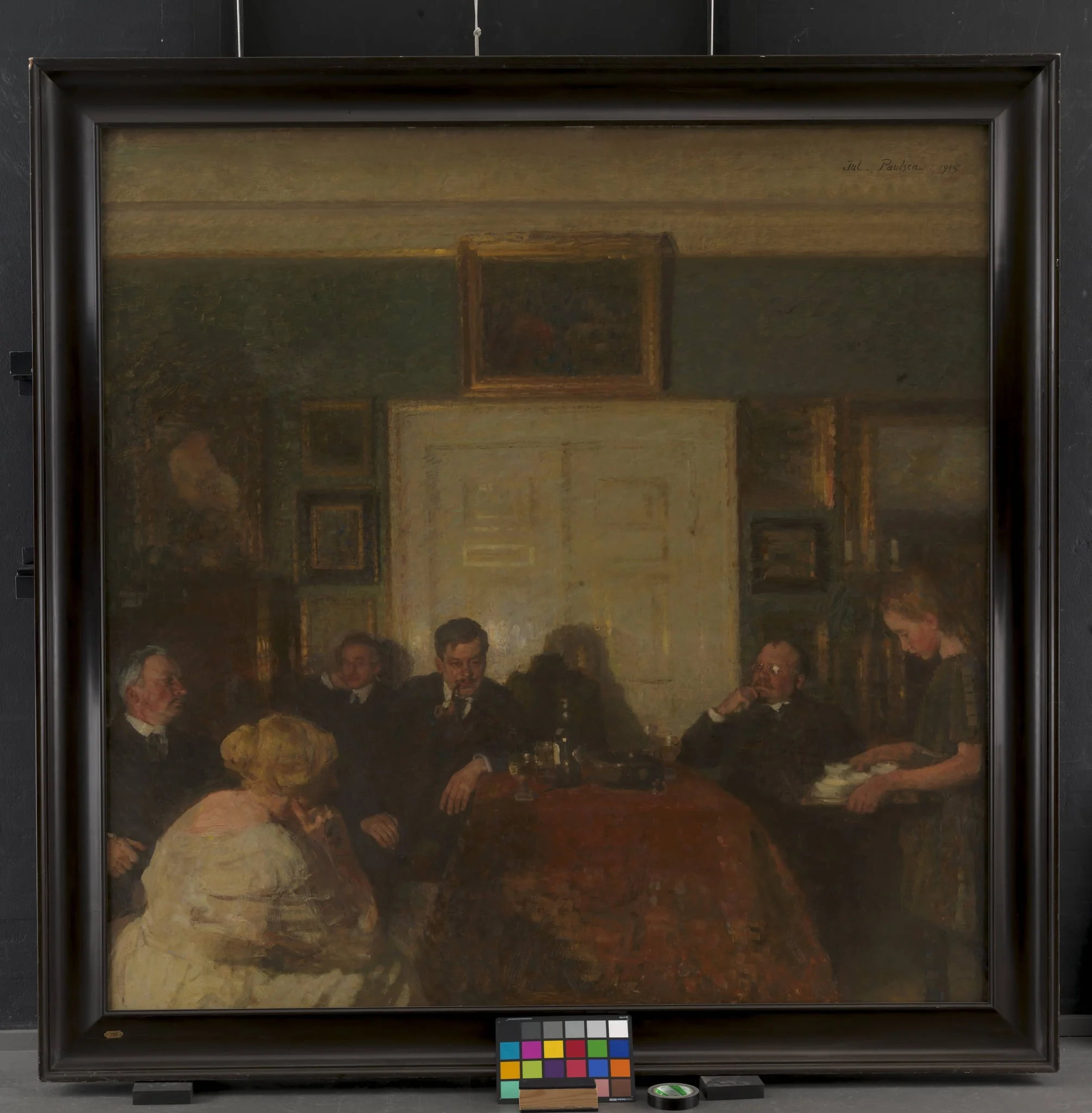 A Party in the Artist's Home, detail
