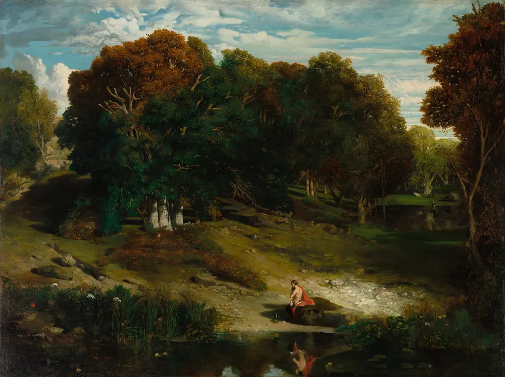 In the Forest, by Célestin Nanteuil, unspecified, 1841