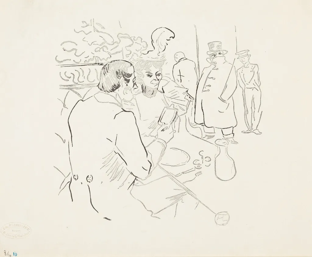 Snobism, by Henri de Toulouse-Lautrec, 1895