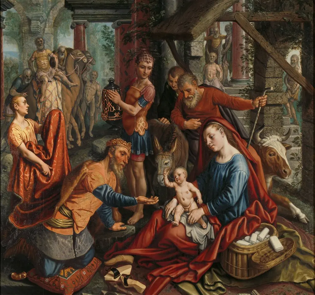 The Adoration of the Magi, by Pieter Aertsen, oil, 1560