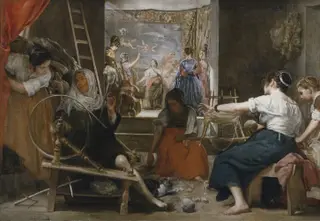 Las Hilanderas, by Diego Velázquez, oil, 1655