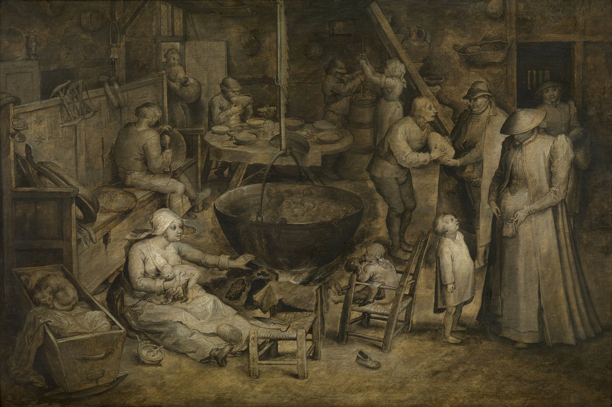 Visit to the Farm, detail