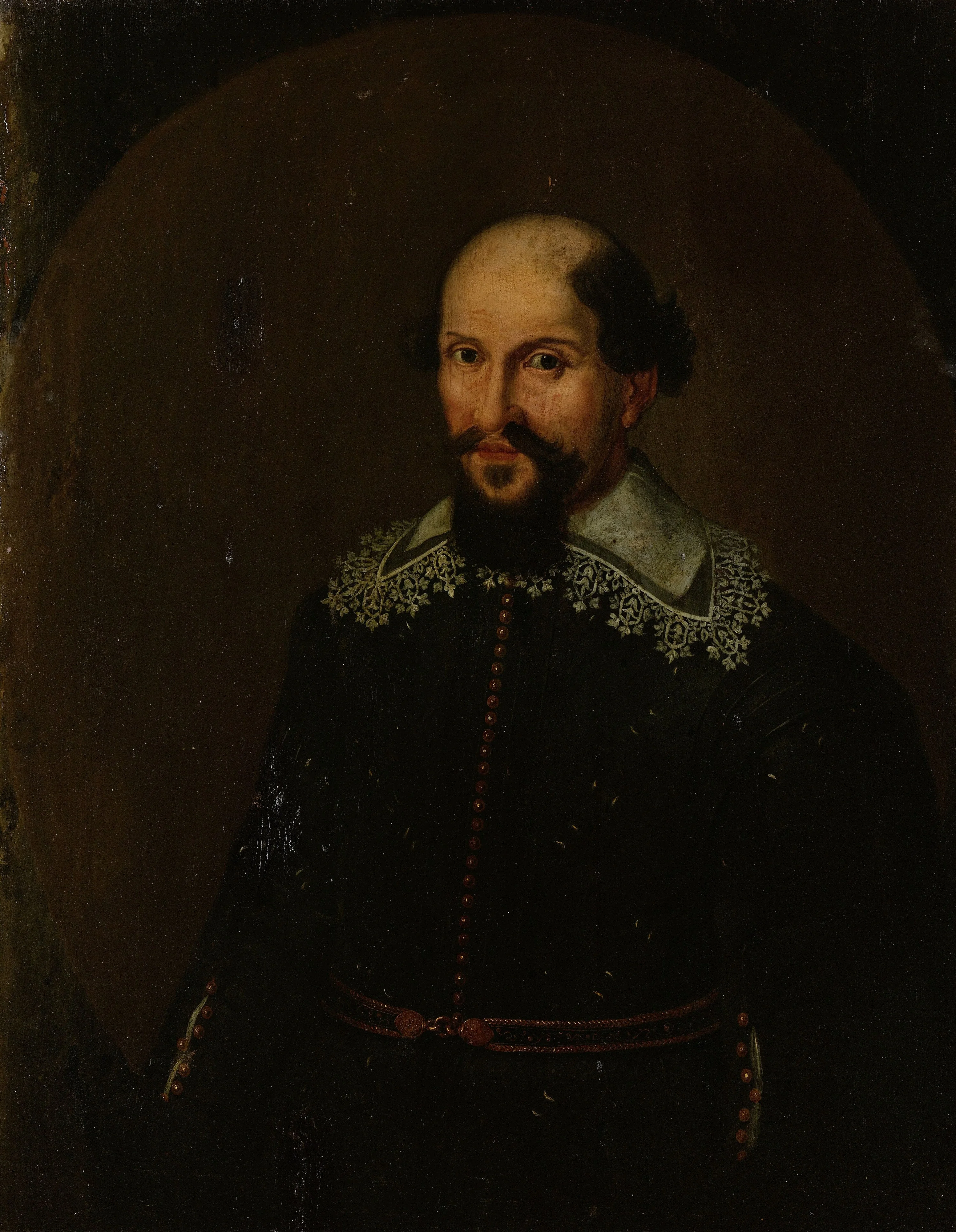 Portrait of Jacques Specx, Governor-General of the Dutch East Indies, detail
