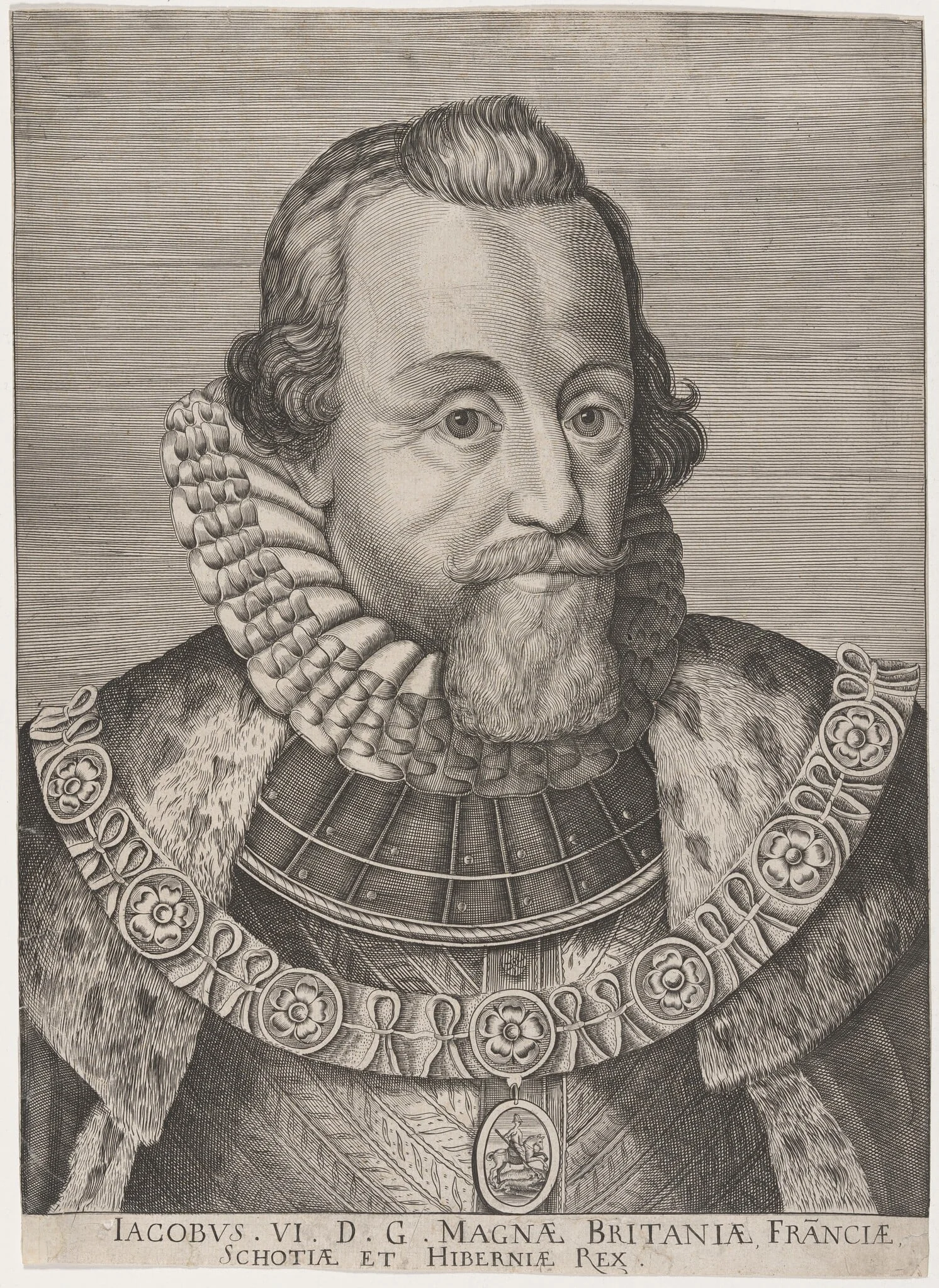 James I, detail