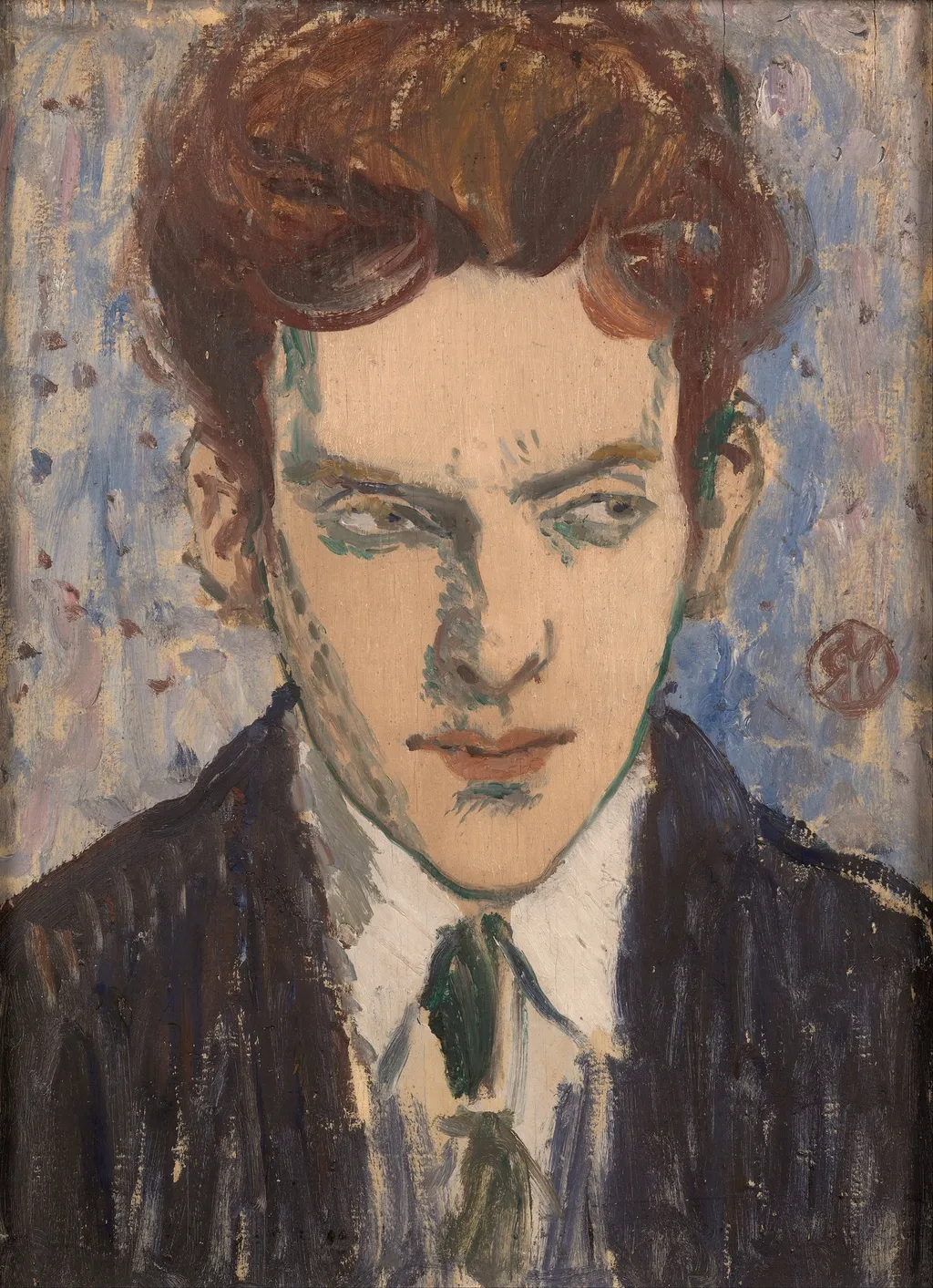 Edward McKnight Kauffer, by Raymond McIntyre, oil, 1915