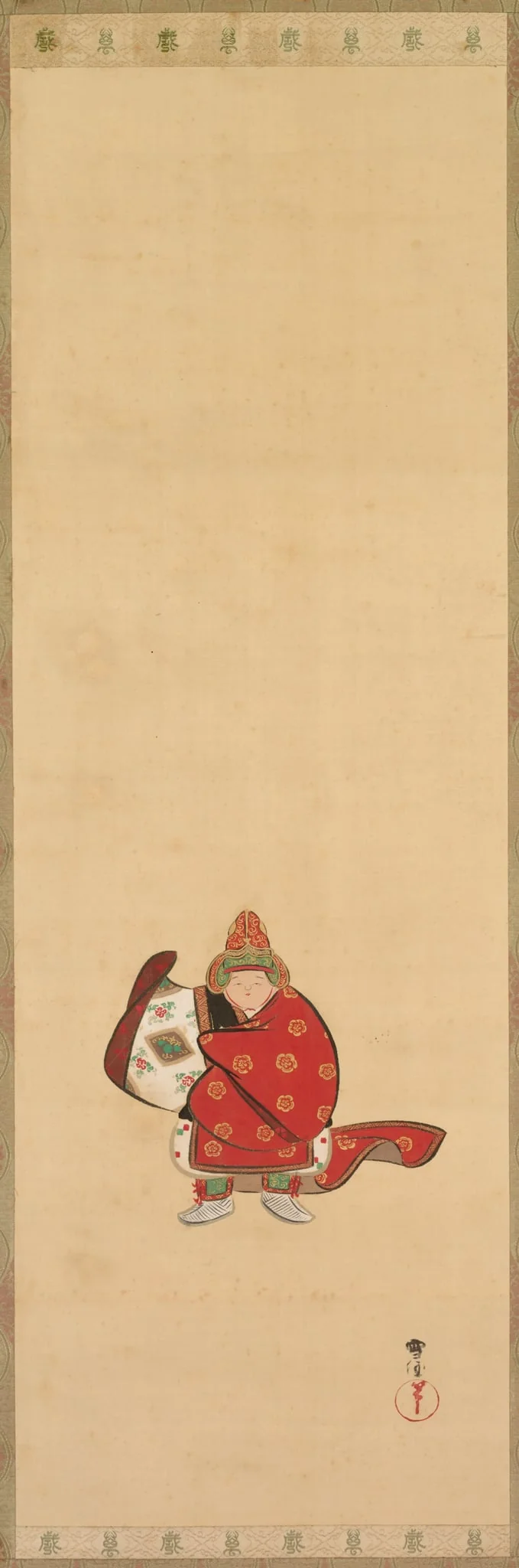 Bugaku Dancer, detail