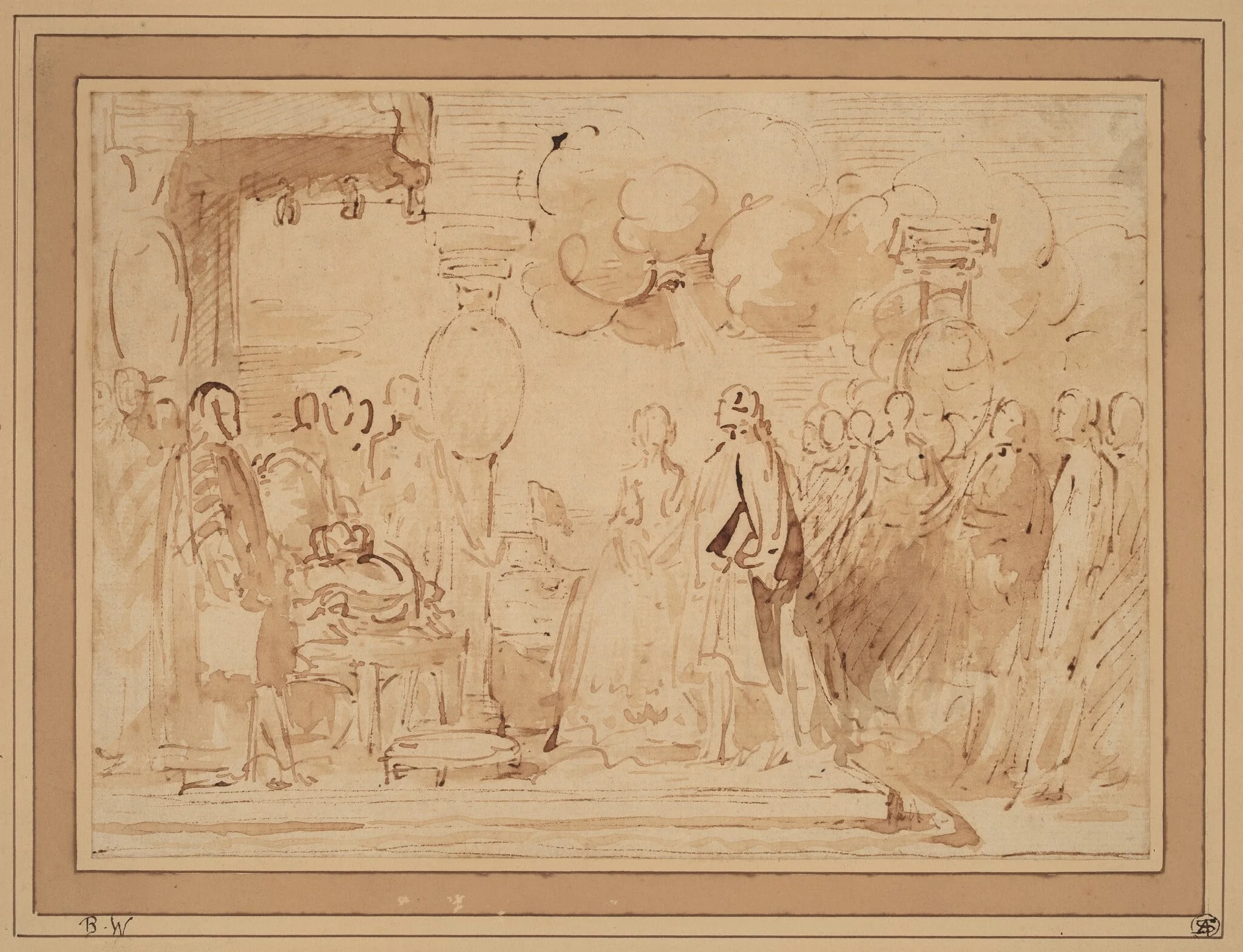 George III Resuming Royal Power in 1789, detail
