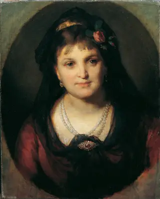 Rosalia Hermann, by Friedrich von Amerling, oil, 1872