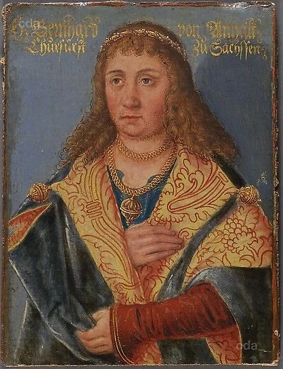 Bernhard of Anhalt, Duke of Saxony, son of Albrecht the Bear, died 1212, detail